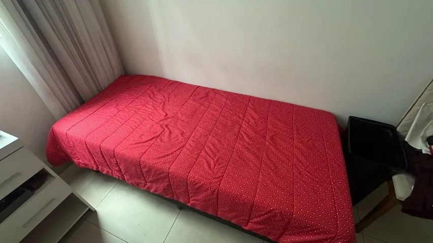 Cama com box ortobom e colchão de solteiro  - Foto 2