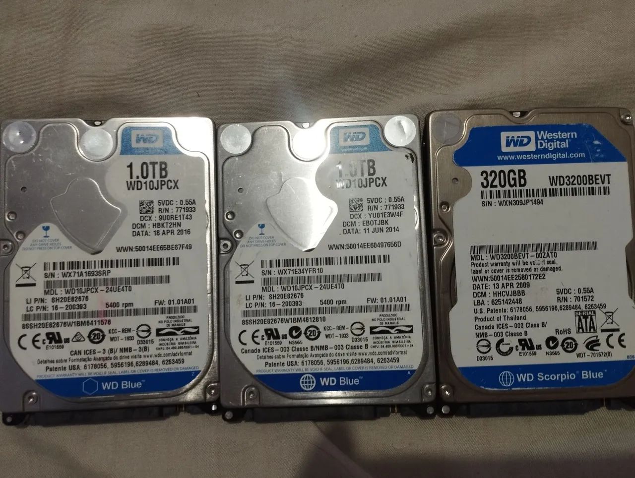 Various HDDs in working condition - lot445600576539217920