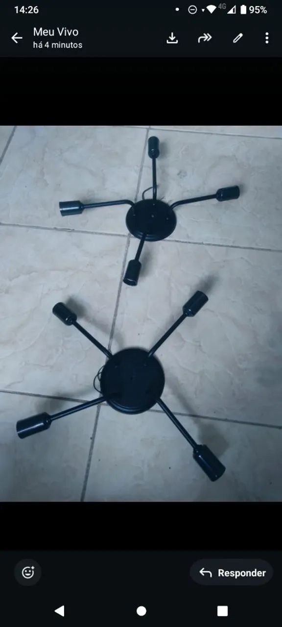 3 Luminárias moderna  - Foto 4