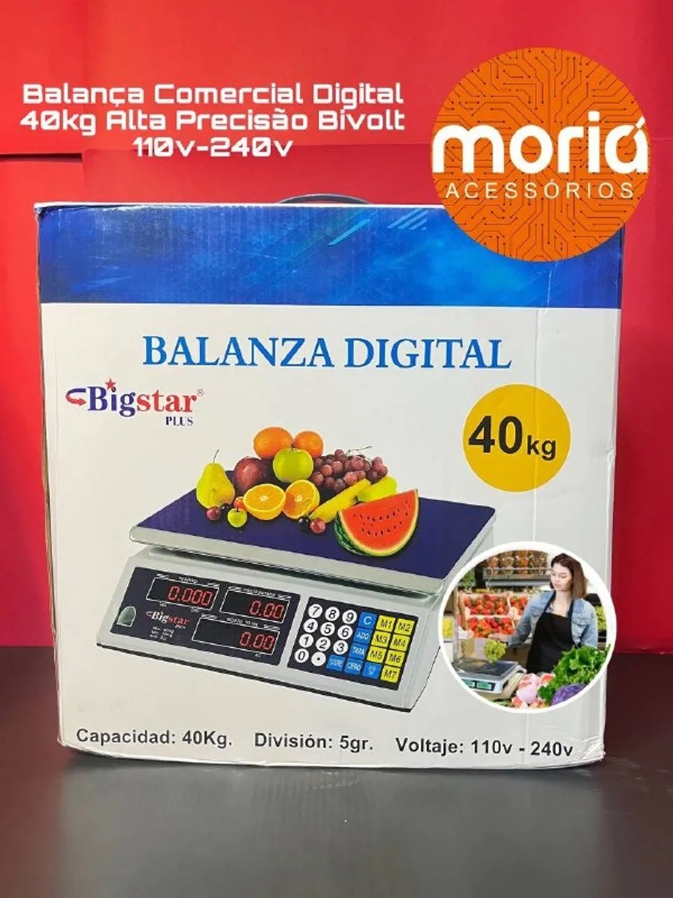 Balança Comercial 40kg Digital Ideal para mercadinhos, feiras - Foto 6