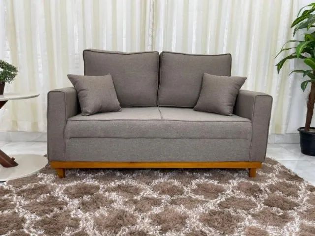 Sofá Living Slim  1,40m Linho  Produto Novo!  Pronta Entrega! - Foto 2