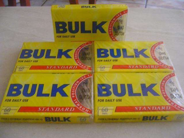 Fitas K7 Cassete bulk 60min. type Normal sem uso Lacradas