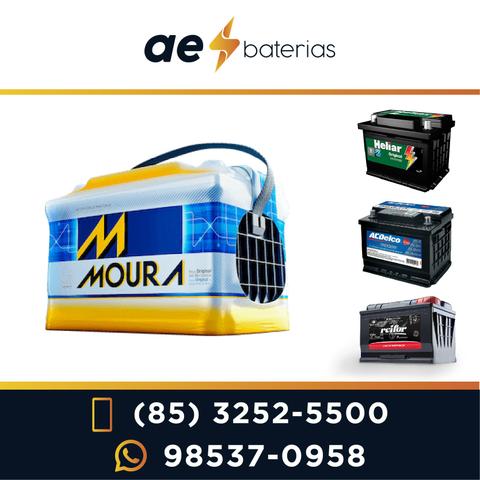 Bateria 100Ah, ideal para som, van, caminhão