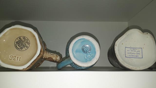 Kit 3 canecas antigas cerâmica anos 70 - Foto 3