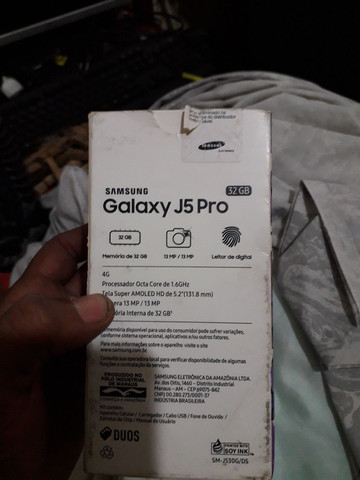 Caixa do samsung Galaxy j5 pro perfeita. - Foto 2