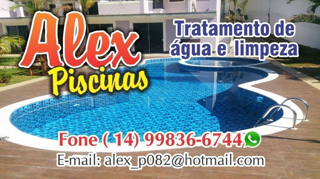Tratamento e limpeza de piscinas e manutenção em filtros