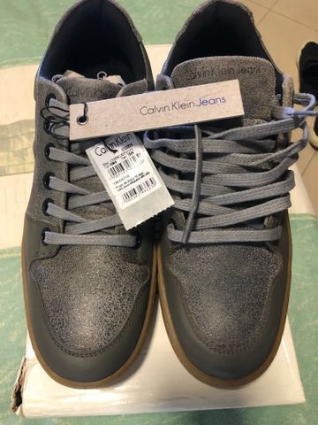 sapatenis calvin klein cinza