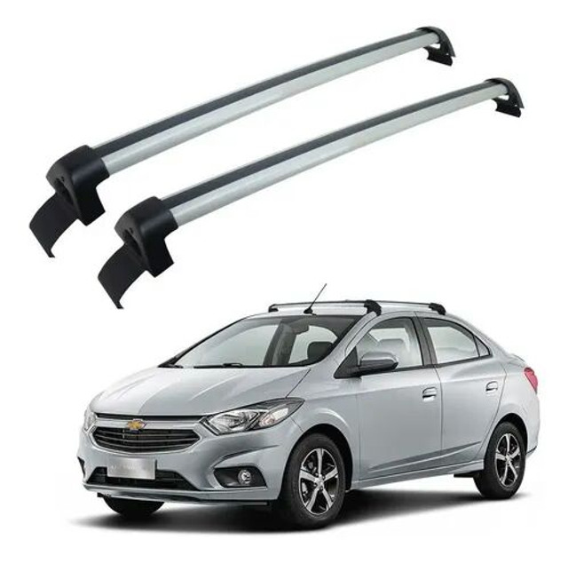 Rack De Teto Chevrolet Prisma 13 14 15 16 17 18 19 Prata<br><br>