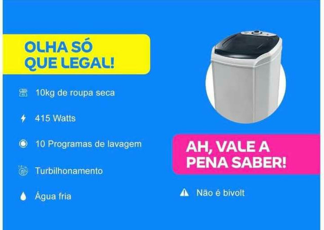 Tanquinho suggar novo 10kl