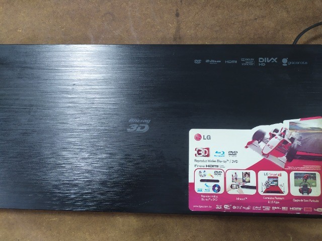 Blu ray player 3d lg bp630 com plataforma smart tv cabo hdm - Foto 2