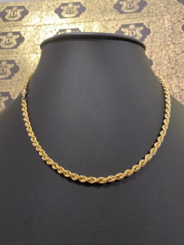 Colar trancelim em ouro 18k 12 gramas - Foto 4
