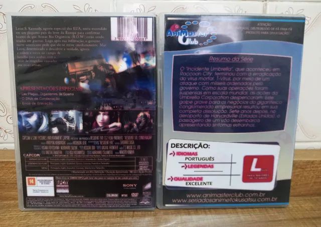 Dvd Animação Filmes Resident Evil: Condenação + Degeneração