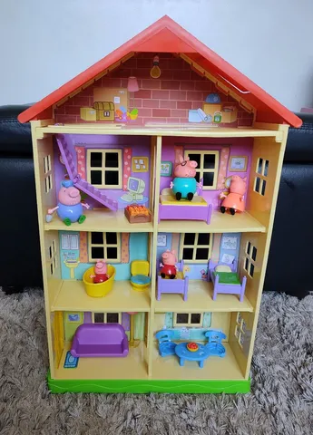 Casinha Casa Gigante Completa Com Acessórios Peppa Pig Sunny