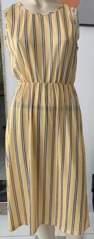 Vestido Longo com listras - Foto 2