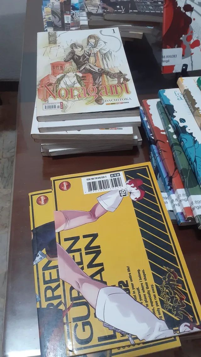 Volumes 1 e 2 do mangá de Gurren Lagann e novidades da Nova Sampa