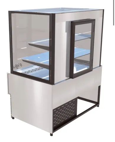 Balcão refrigerado para tortas e sobremesas linha luxo ar forçado tamanho 0,70 marca iglu  - Foto 4