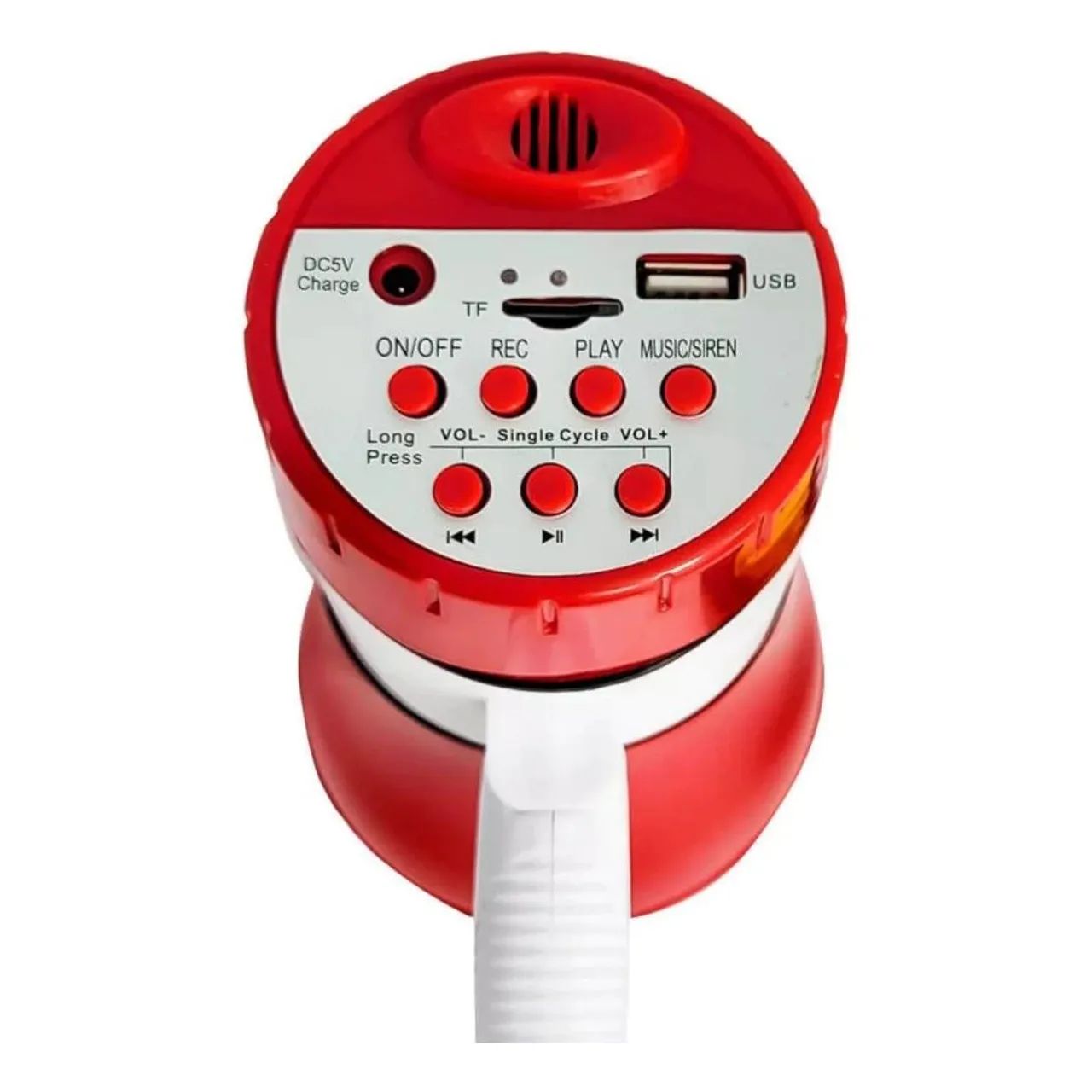 Megafone recarregável portátil com entrada usb e gravador  - Foto 2