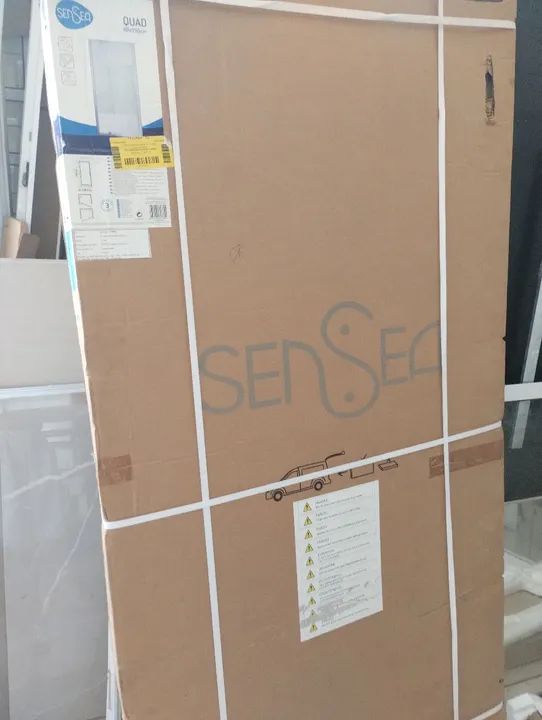 Box para banheiro pivotante 90x190 sensea - Foto 2