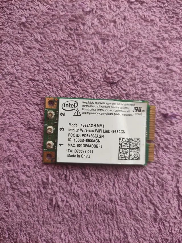 Placa wireless Intel 4965AGN-MM1 2.4Ghz e 5Ghz