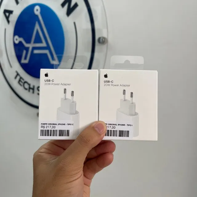 Carregador iPhone USB Tipo C Turbo 20W Apple C/ Garantia de 1 ano - 10x Sem Juros