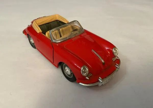 Miniatura Porsche 356 B Coupê 1961 Bburago 1/24 Vermelho
