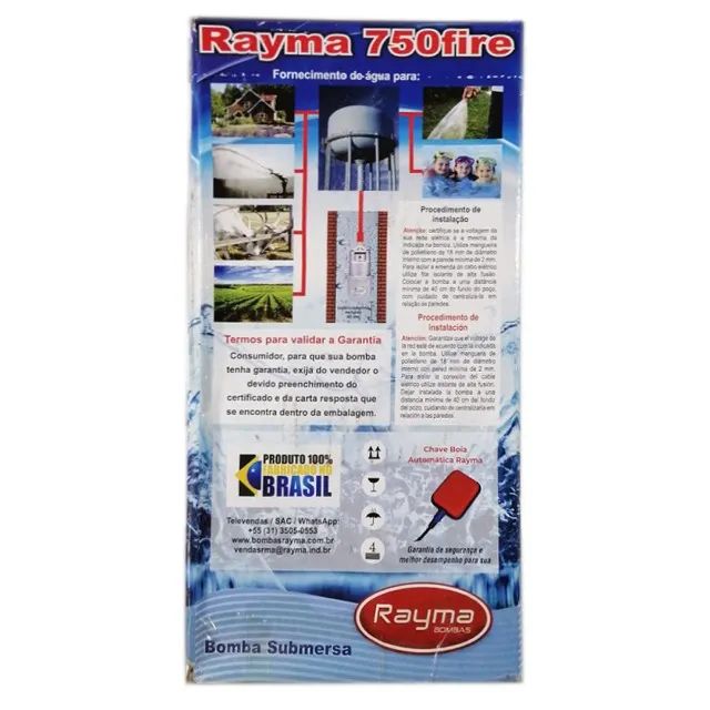 BOMBA SUBMERSA 750 FIRE - RAYMA - Foto 3