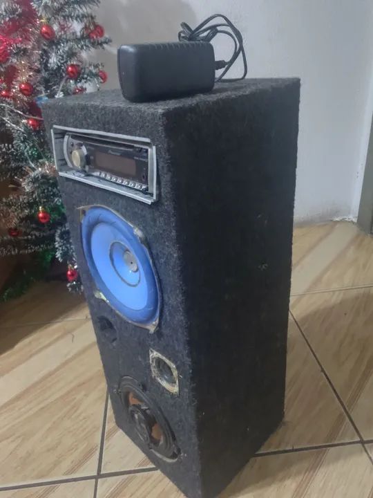 Caixa de som com Rádio e Auxiliar  - Foto 2