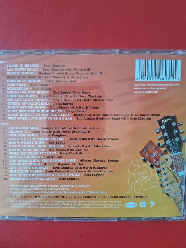 Cd eric clapton croosroad festival  - Foto 2
