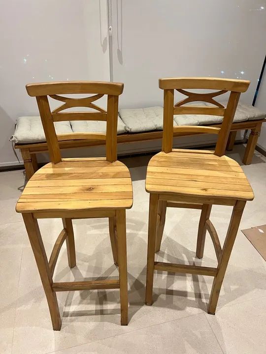 Aparador/Bancada para área gourmet + duas banquetas - Foto 2