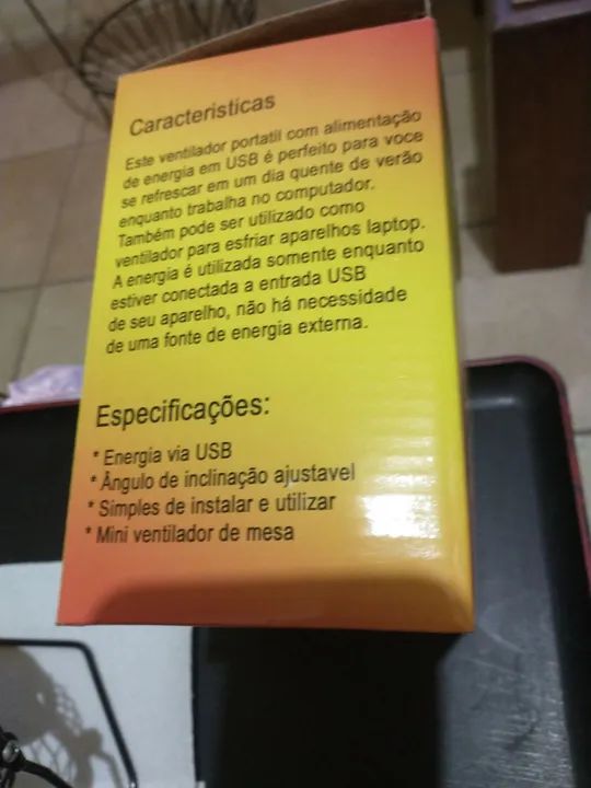 Mini ventilador de mesa com defeito - Foto 4