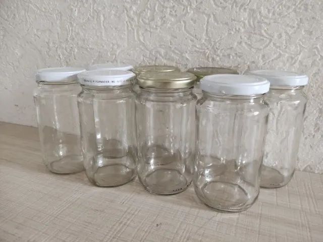 Kit Com 8 Unids Vidro Vazios Azeitona Palmito 200mls Usado cod (10) - Foto 3