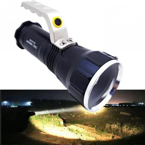Lanterna Tática Cree Police Led T6 Zoom Recarregável - 3 Baterias - 1888000w
