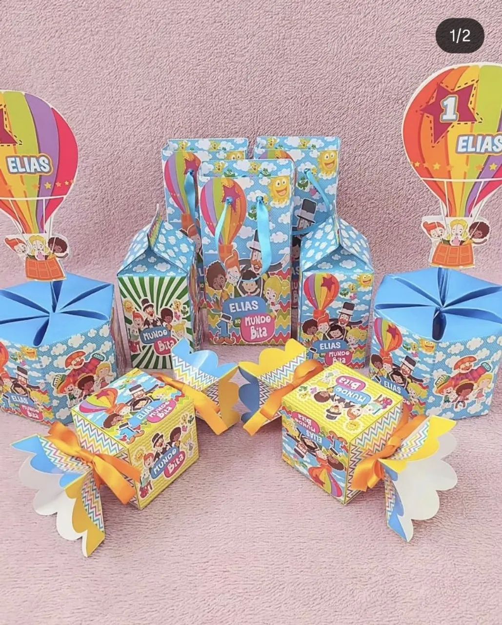 Sacolas e caixinhas Personalizadas Mundo Bita  - Foto 2