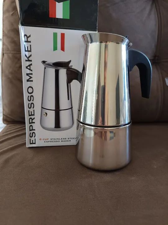 Cafeteira Espresso 6 xícaras - Aço Inoxidável - Foto 2
