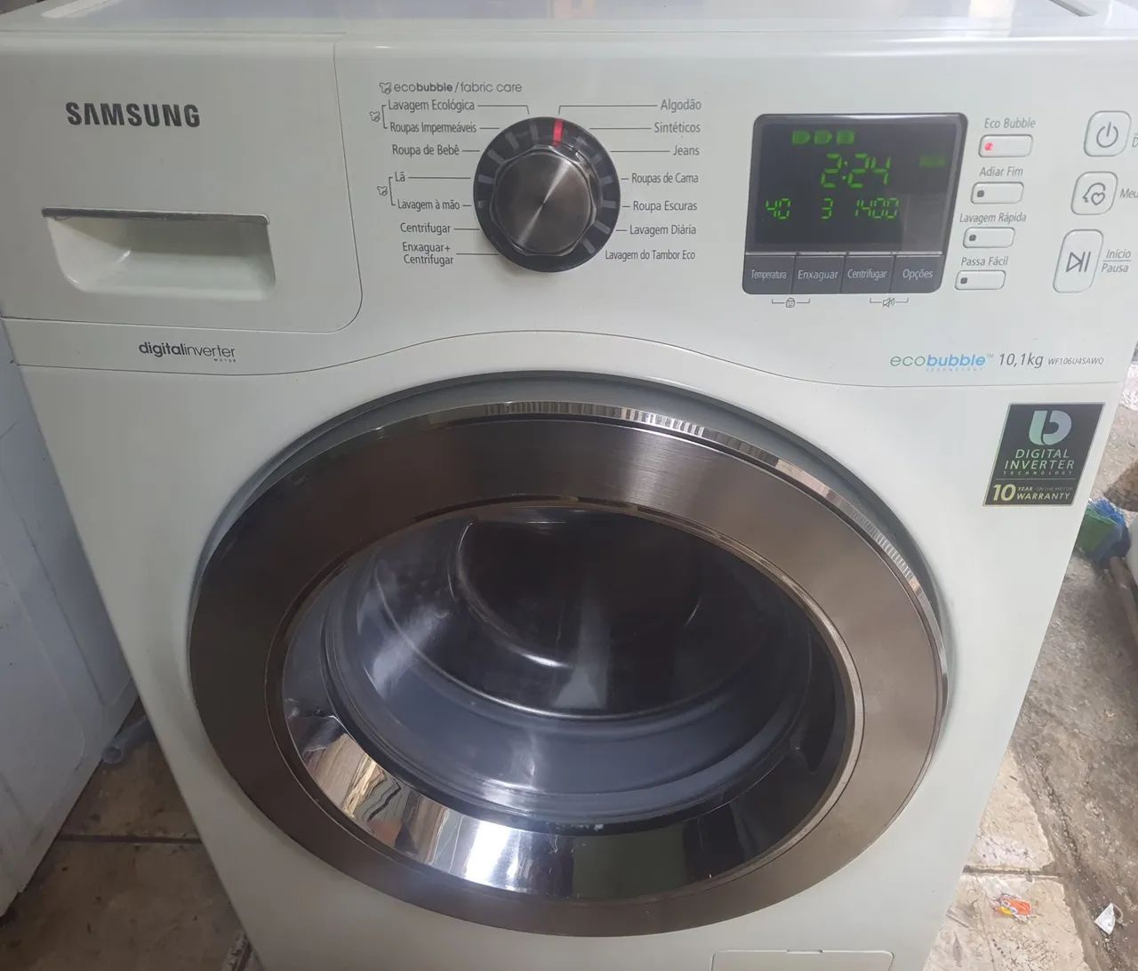 Lavadora samsung ecobooble 10.1 kg  frete grátis Régiao  - Foto 6