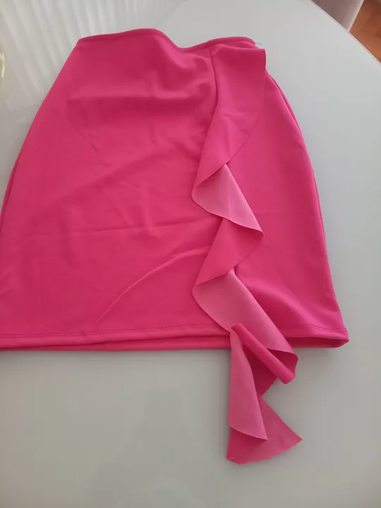 Saia Pink com Babado