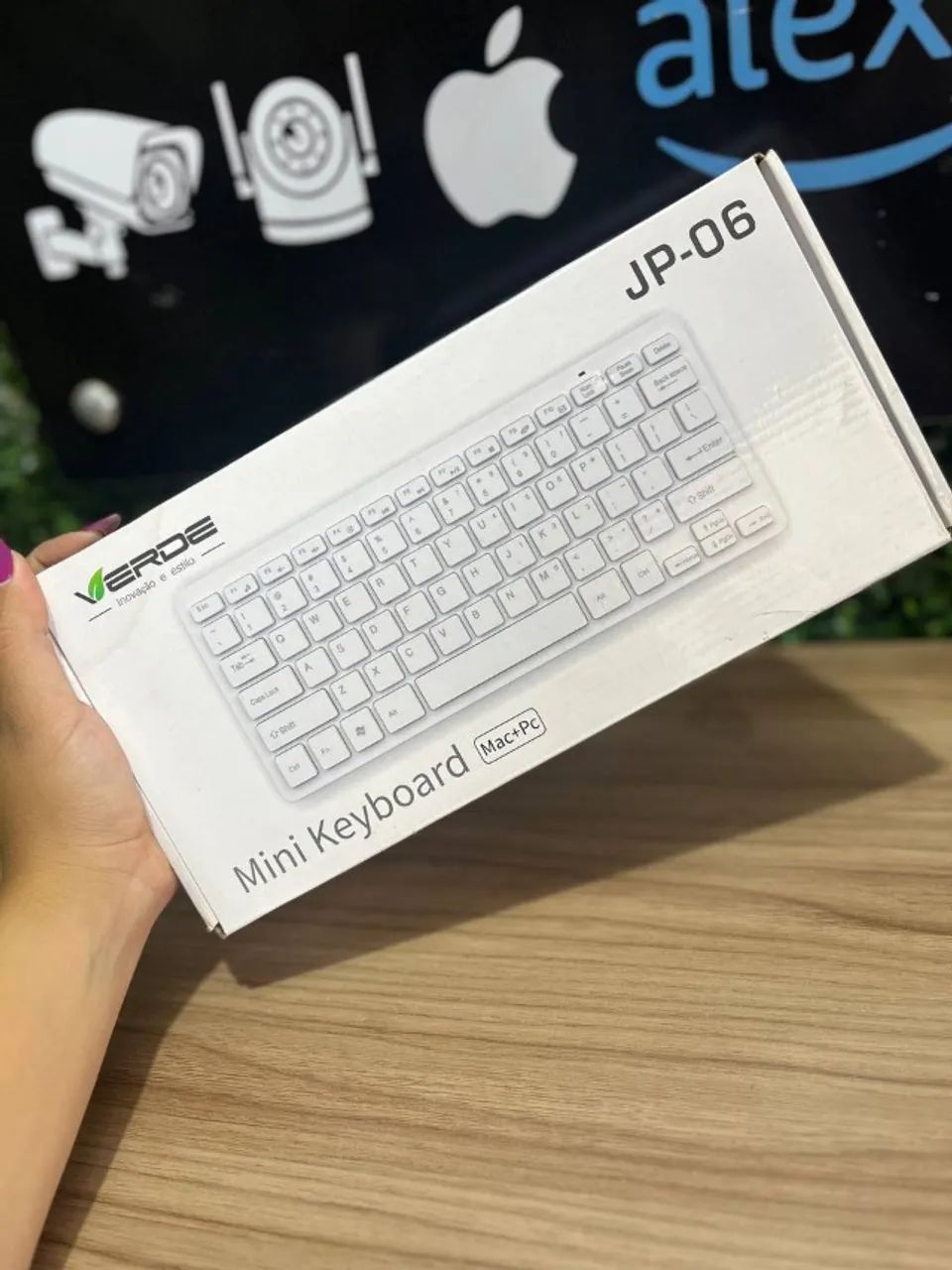 Teclado para Mac/PC Verde JP-06 - Periféricos e Acessórios de