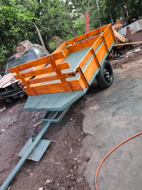 Carreta para micro trator yanmar Tobata 