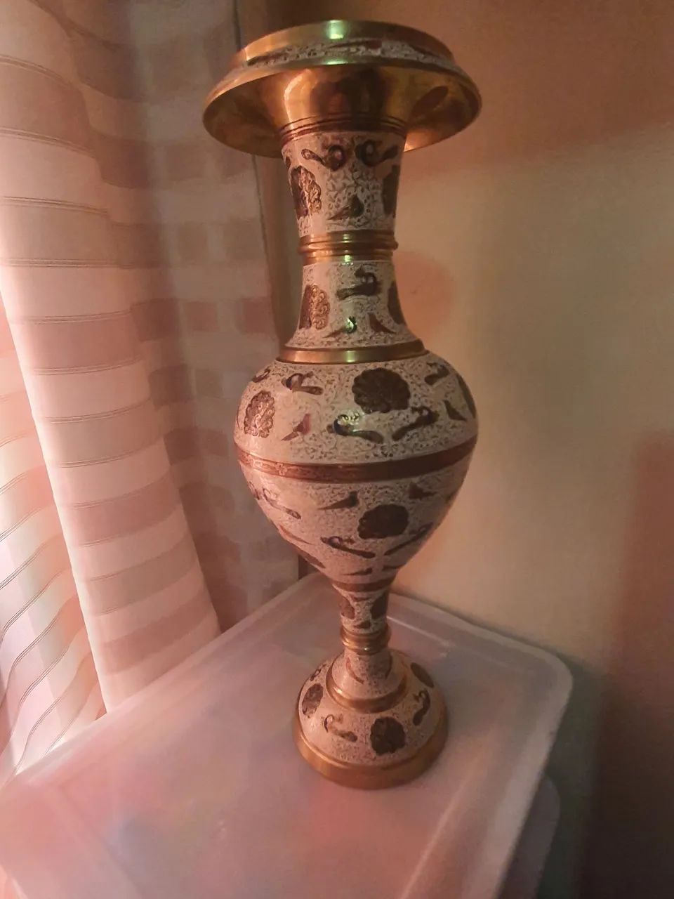 VASO INDIANO TODO EM BRONZE - NOVO - Foto 2