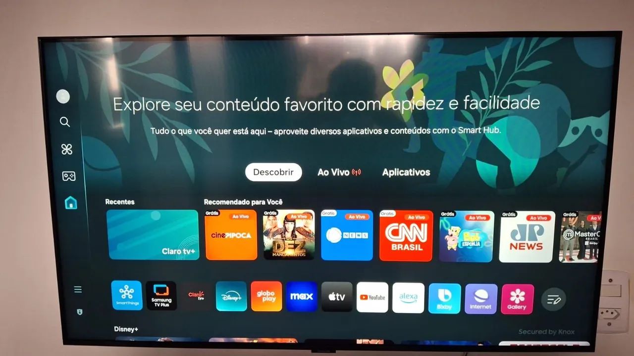 Tv Samsung 4K com Smart Hub e Xbox