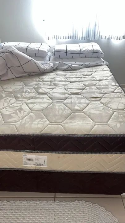 Cama Box acoplada de casal em ótimo estado - Foto 2