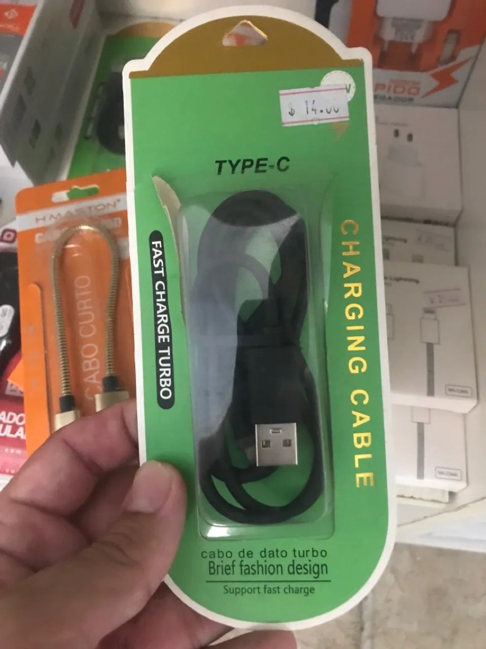 Cabo Carregador USB - V8 ou Tipo C-1metro - Foto 4