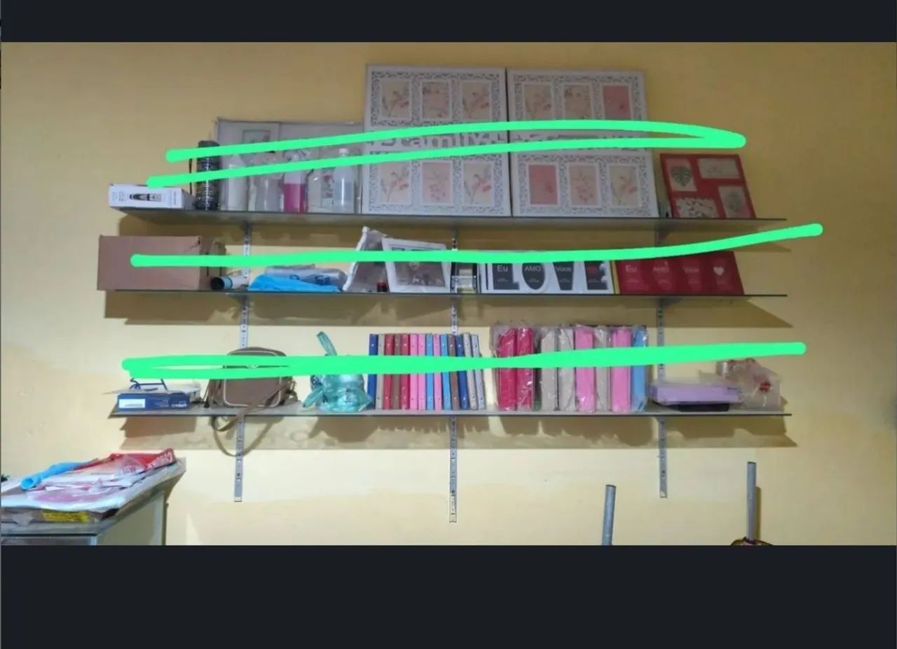 Prateleira de vidro 