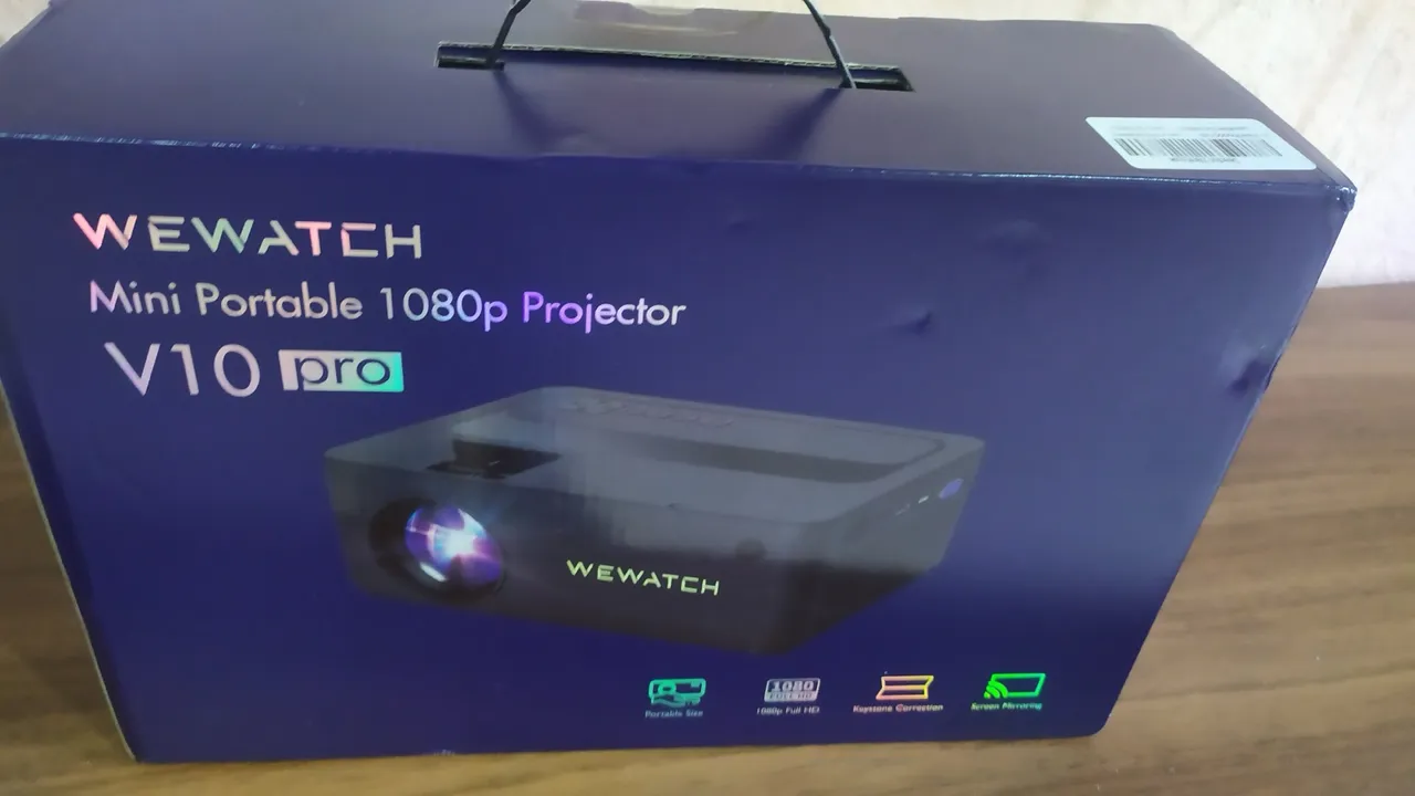 Projetor WEWATCH V10 Pro - 1080p full hd nativo