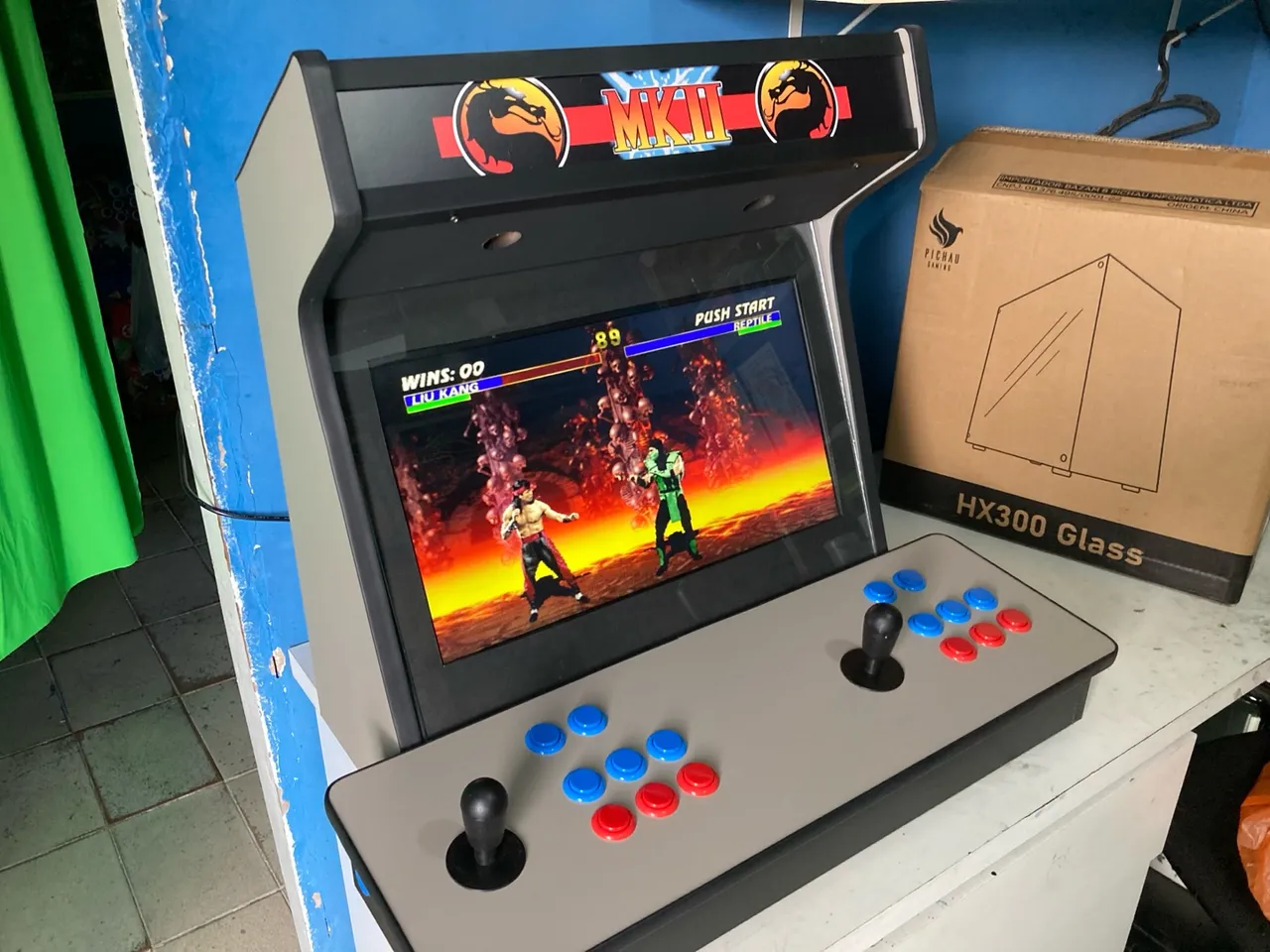 Maquina de fliperama bartop 7mil jogos