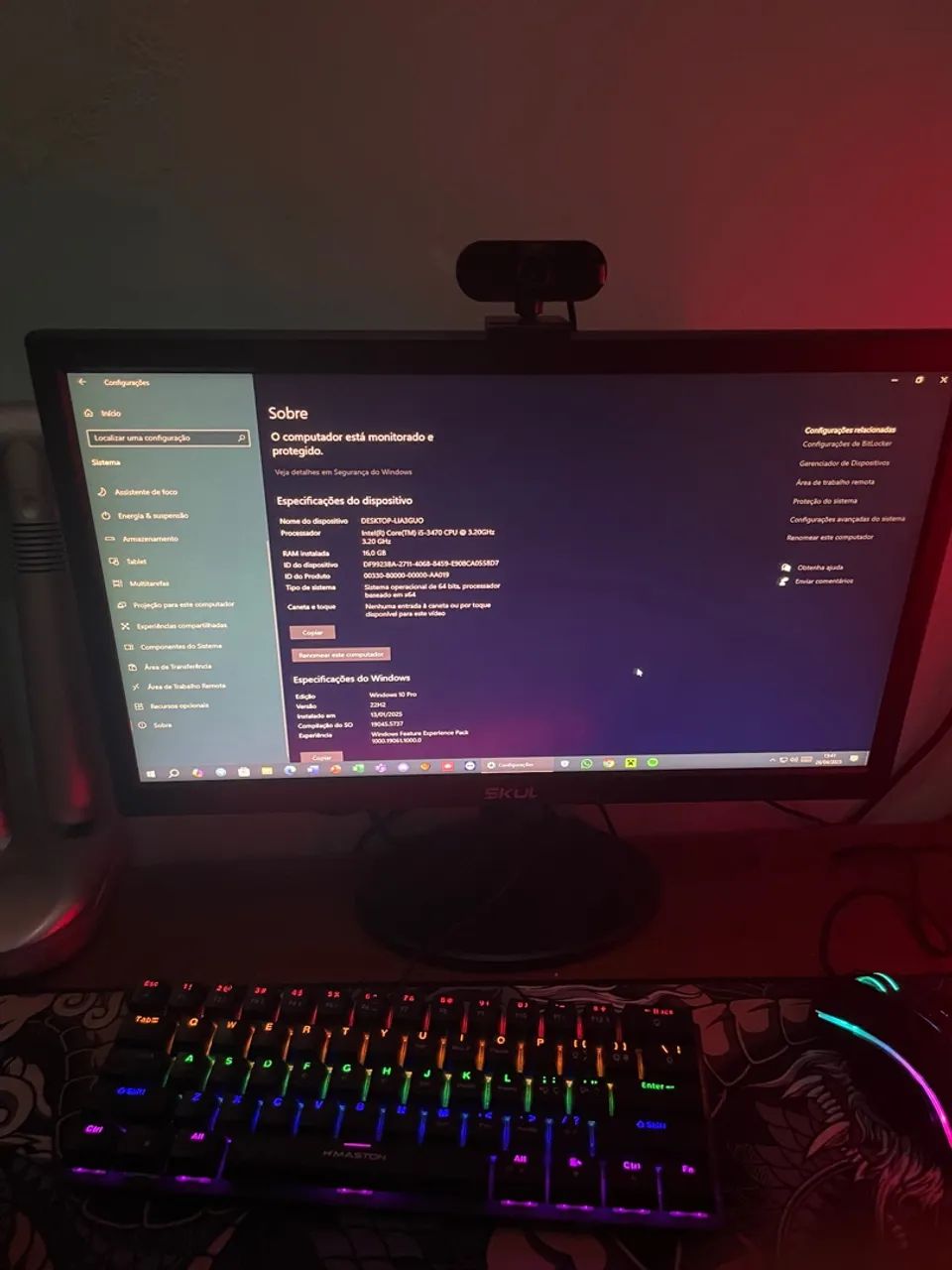 Computador Intel Core i5 3470 - 160GB SSD