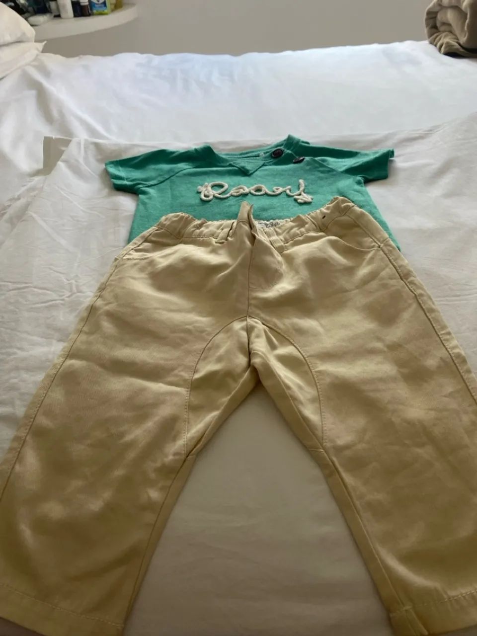 Conjunto de roupa para bebê - Camiseta e Calça - Foto 5