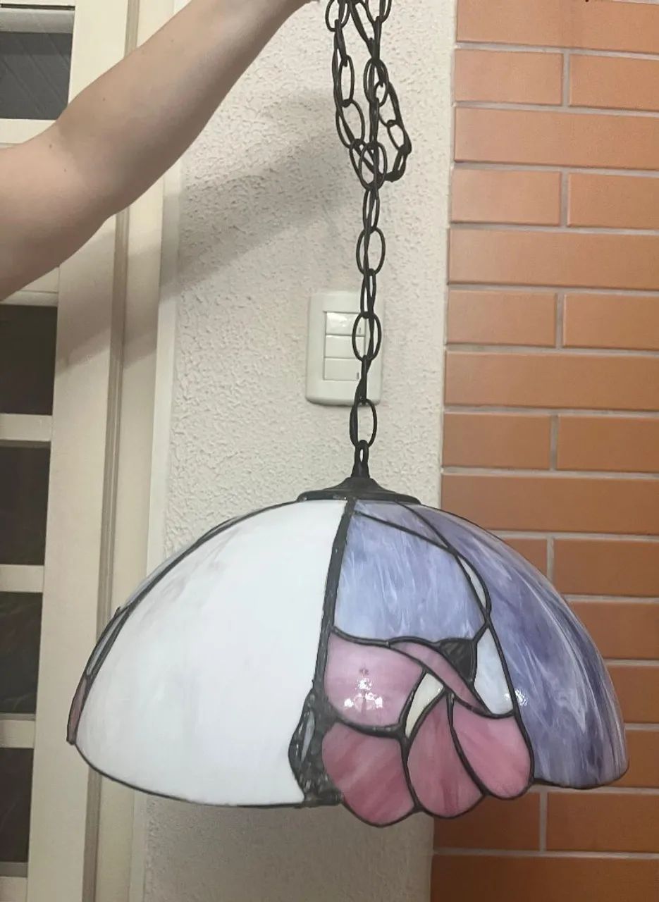Lustre antigo estilo tifany - Foto 3