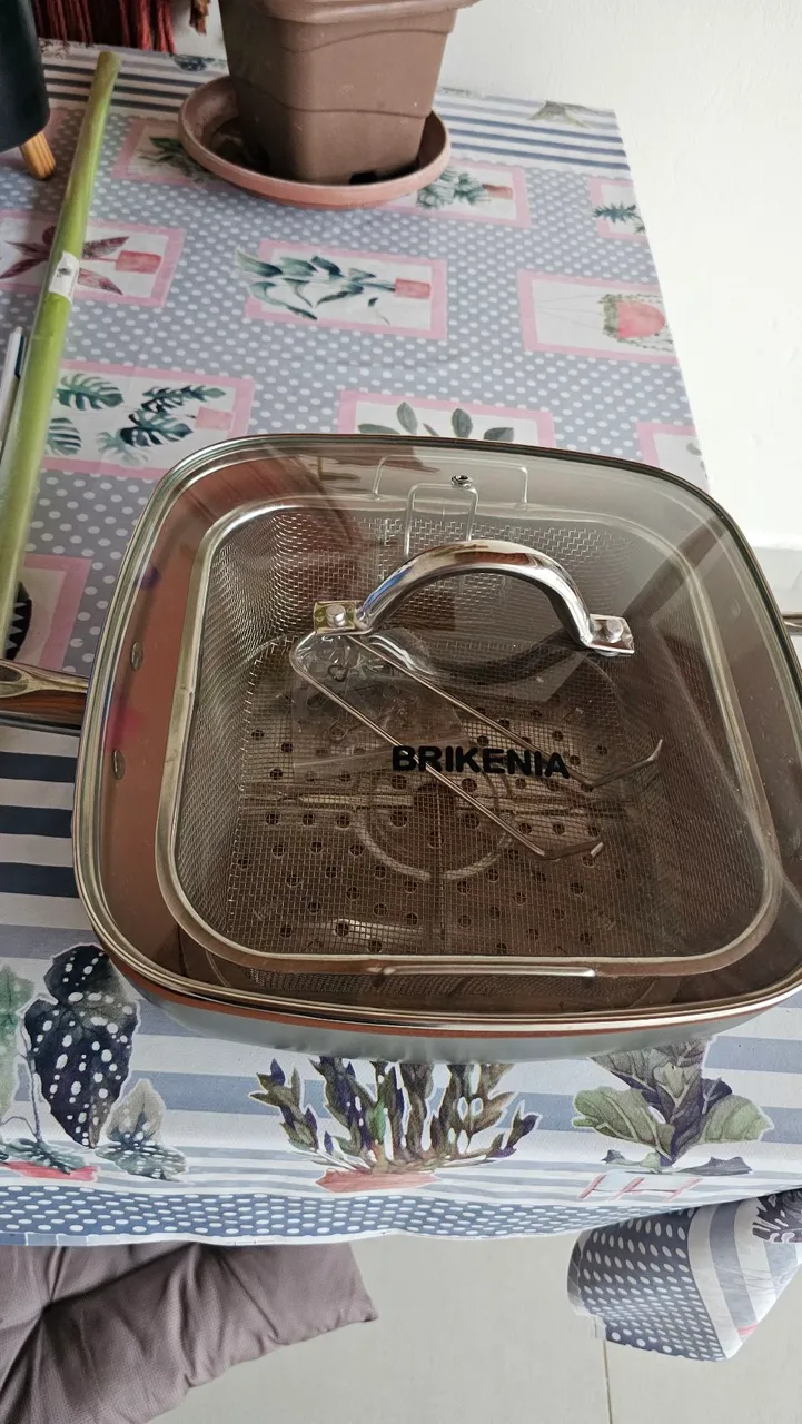 Panela com cesto para cozimento a vapor - BRIKENIA
