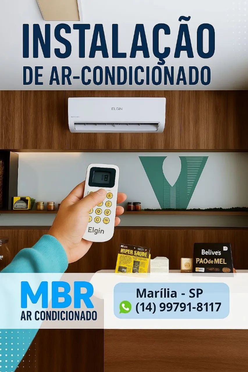 Instalação de ar condicionado Marília -SP 
